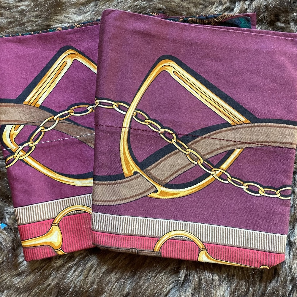 Ascot Paisley Horse Bit Pair of Pillowcases by Ralph Lauren Linens